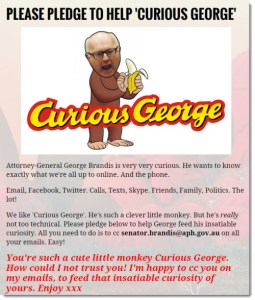 Beyond Green started the campaign to bombard Brandis' inbox.