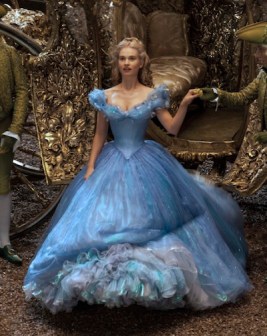 James as Cinderella in the 2015 Disney remake.