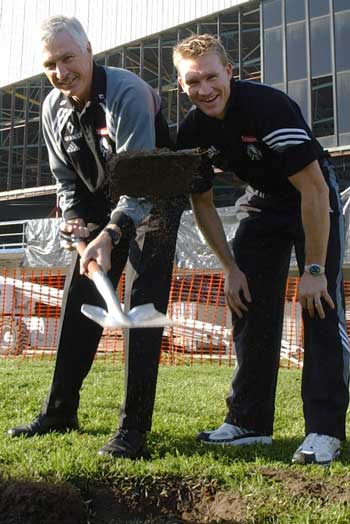 Mick and Nathan Buckley dig their own hole with the succession plan. Photo: Getty