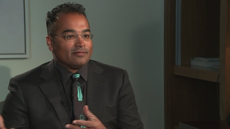 Channel 4 interviewer Krishnan Guru-Murthy.
