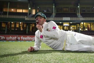 The last Ashes triumph on home soil will seem a long time ago as Clarke toils in England.   Photo: Getty