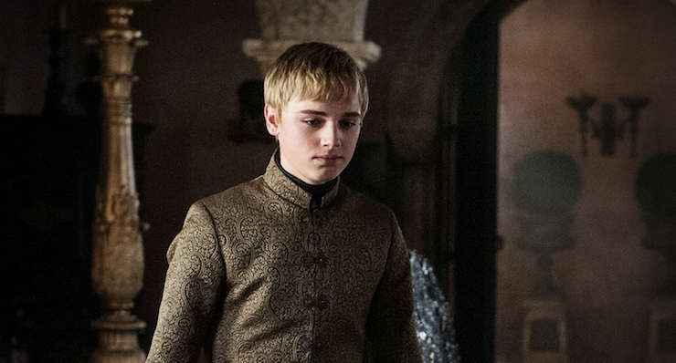 Tommen Baratheon is torn between his mother and his wife.