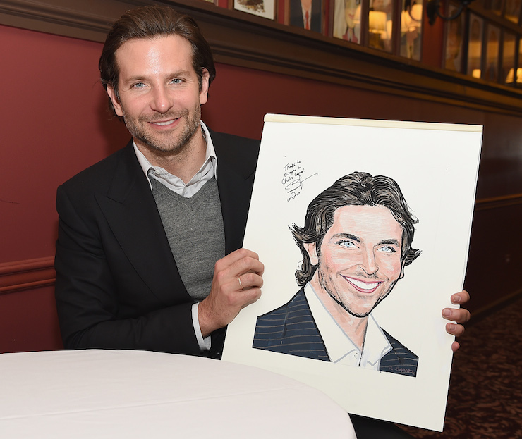 Bradley Cooper Sardi's Caricature Unveiling