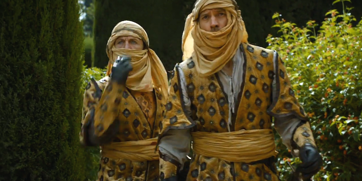 Bron and Jaime try to blend in in Dorne.