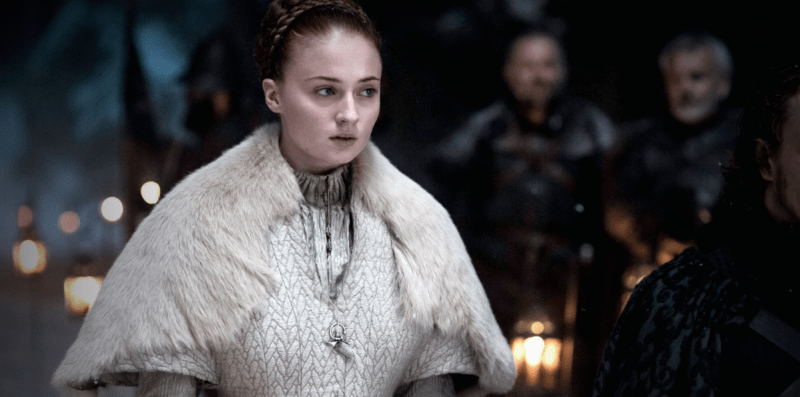Sansa Stark walks down the aisle to meet her fate.