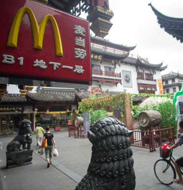 McDonald's in Shanghai and Beijing have been affected by food contamination scandals.