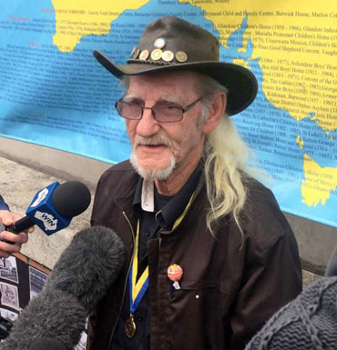 Gordon Hill, now in his 70s, said he was taken to the St Joseph's Home as a three-year-old.