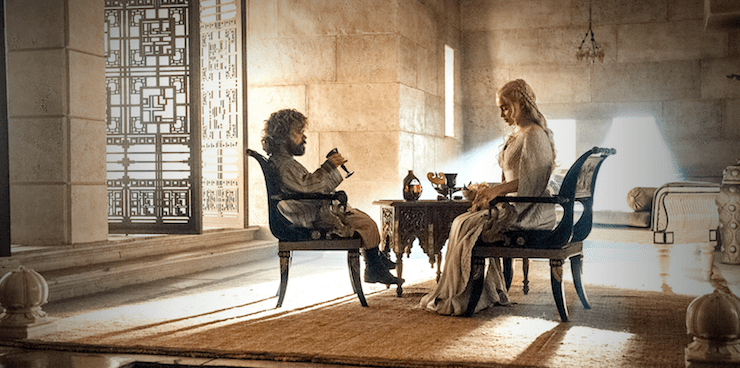 Tyrion and Daenerys bring a whole new meaning to the phrase "power lunch".