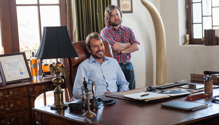 Billy Bob Thornton (left) and Haley Joel Osment make a valiant attempt to rescue the film's message.