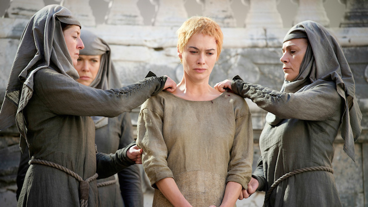 Cersei Lannister's walk of shame was one of the most difficult scenes to watch.