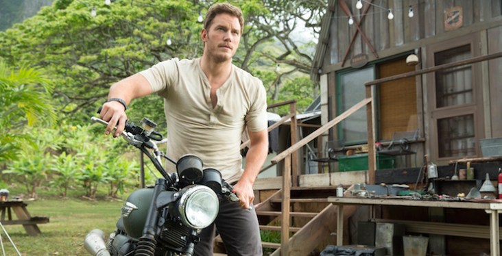 Chris Pratt stars in this year's Jurassic Park remake.