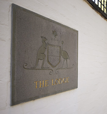 The Lodge residence in Canberra.