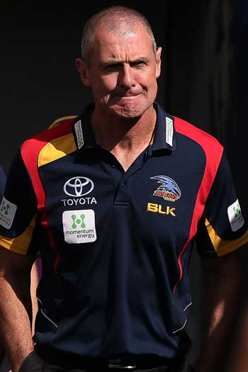 Phil Walsh's intensity brought early-season success to the Crows. Photo: Getty