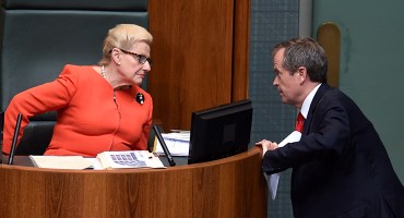 Bronwyn Bishop and Bill Shorten
