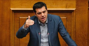 Greek prime minister Alexis Tsipras defends the painful bailout proposals. Photo: AAP