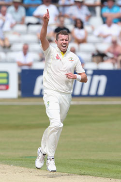 Siddle is on standby if Starc is not fully fit at Lord's. Photo: Getty