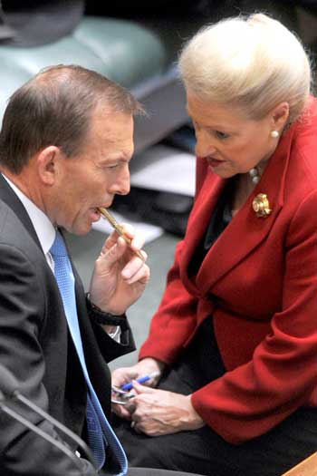 Mrs Bishop always had the ear of the PM. Photo: AAP