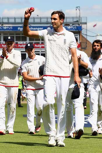 Steven Finn. All 1988cm of him. Photo: Getty
