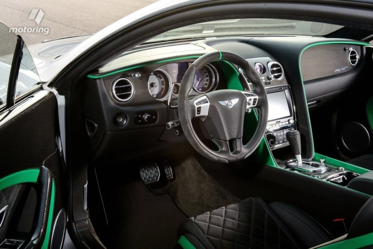 The luxury car's colour palette is black and green. Photo: Motoring.com.au