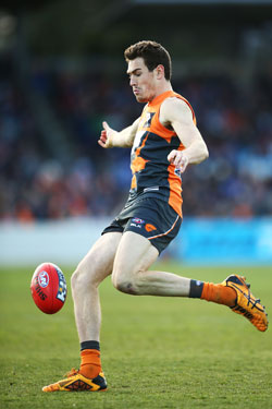 Jeremy Cameron did just enough to lock down centre half-forward. Photo: Getty