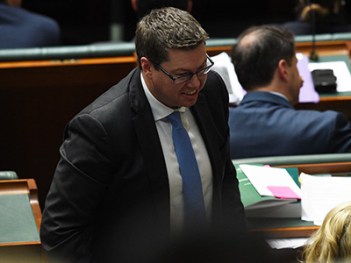 Australian Federal Labor MP Pat Conroy is ejected by the Speaker during House of Representatives Question Time at Parliament House in Canberra, Thursday, Aug. 13, 2015. (AAP Image/Mick Tsikas) NO ARCHIVING