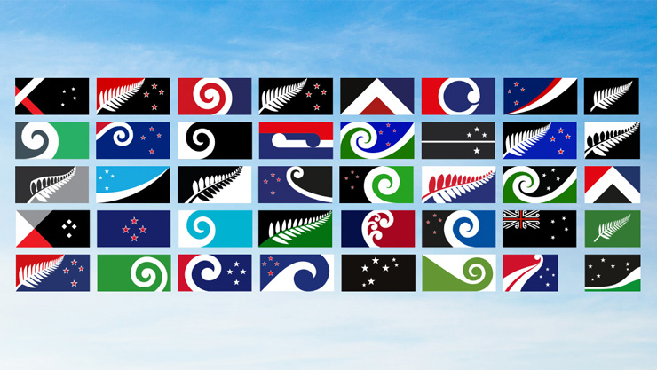 The long list of 40 flag designs will be whittled down to four. 