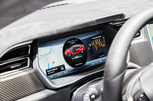 The P85D's futuristic interior. Photo: Shutterstock.