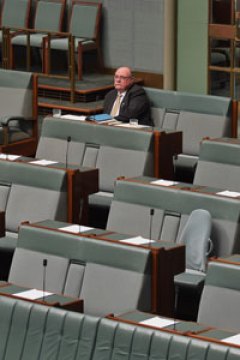 Just two cabinet ministers attended the introduction of the bill by MP Warren Entsch. Photo: AAP