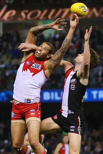 Franklin wasn't at his best in games against St Kilda and Gold Coast. Photo: Getty