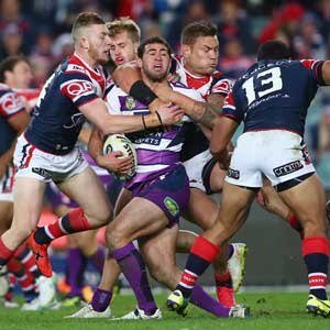 The Roosters crushed the Storm 24-2 back in June. Photo: Getty