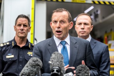 tony abbott peter dutton announce the border force