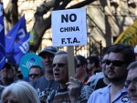 AUSTRALIA - PROTEST - CHINA FTA