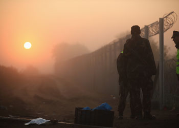 Hungary is constructing a fence along its border with Serbia. Photo: Getty