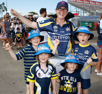 These Cowboys fans were more likely to support their team this year. Photo: AAP