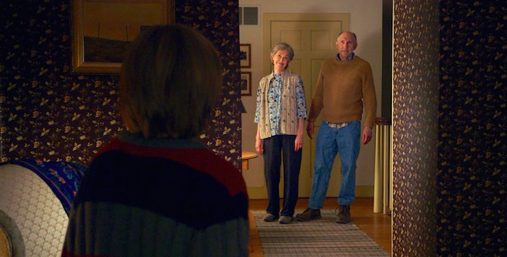 Deanna Dunagan and Peter McRobbie play the disturbed grandparents.