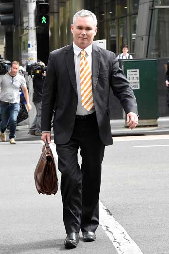 Former HSU national secretary Craig Thomson leaves a court hearing in February. Photo: AAP