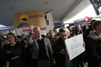 border force protest