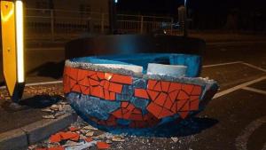 The 'flying saucer' Photo: Facebook