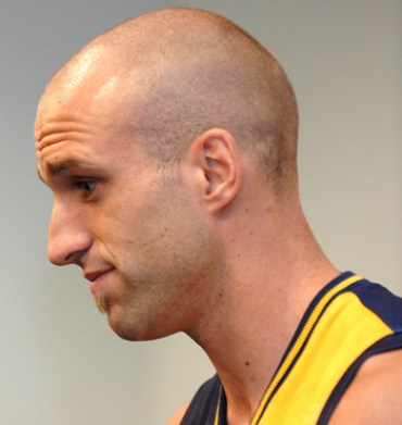 Then Eagles captain Chris Judd confirms in a press conference in March 2007, his support for Ben Cousins who was suspended from the team earlier that week.
