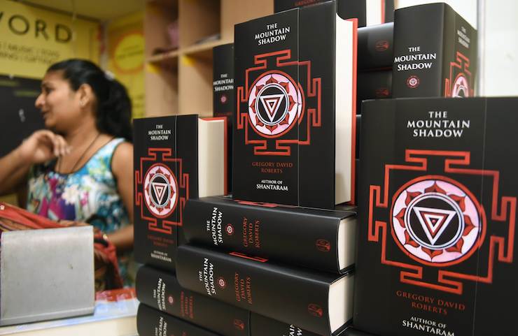 Copies of Gregory David Roberts new book "The Mountain Shadow" at a book store in Mumbai on October 13, 2015. Photo: AAP