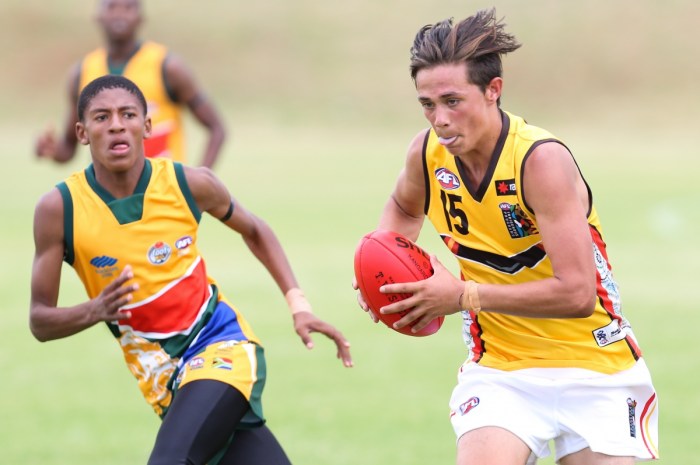 Aidyn Johnson has some impressive leg speed. Photo: Getty