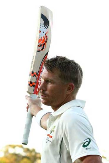 David Warner's double ton didn't get the audience it should have. Photo: Getty