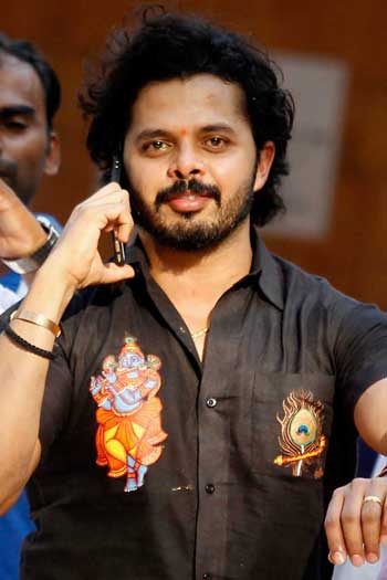Former Rajasthan Royals player S Sreesanth was banned for life for spot fixing during the 2013 IPL season. The scandal hasn't slowed the competition down. Photo: Getty