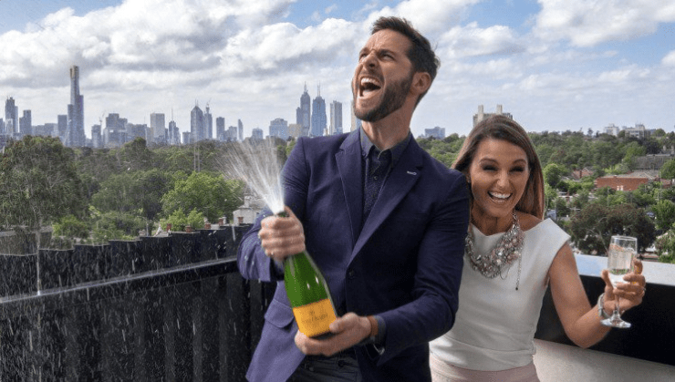 Dean and Shay. Photo: Channel Nine