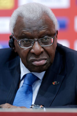 Ex-IAAF president Lamine Diack has been provisionally suspended by the IOC. Photo: Getty