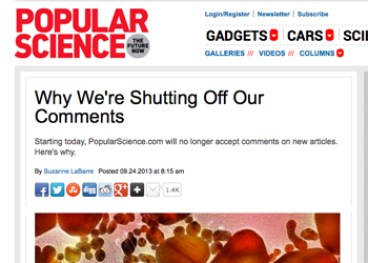 online comments section