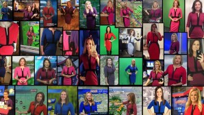 A Reddit user collated photos of metereologists wearing the dress. Photo: Reddit