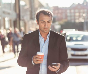 Johnson is impressed at how we manage to walk and text. Photo: Getty