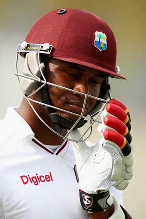 Marlon Samuels give the Windies some crucial x-factor. Photo: Getty