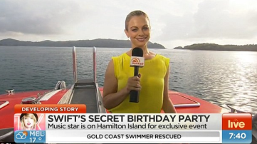 Michelle Tapper during a live cross.